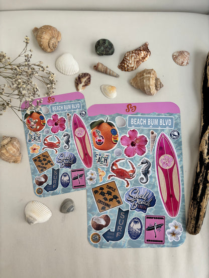 THE summer sticker sheets