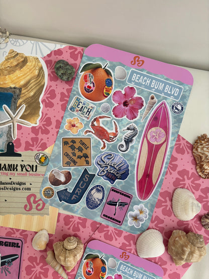 THE summer sticker sheets