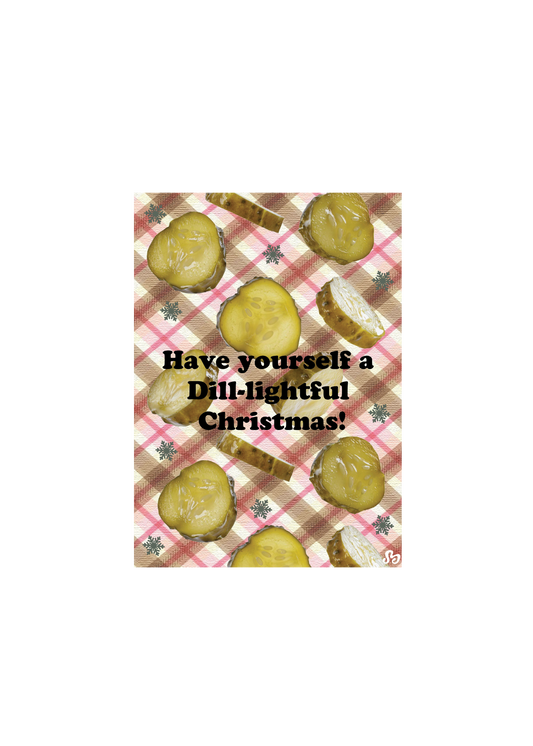 Pickle Christmas card
