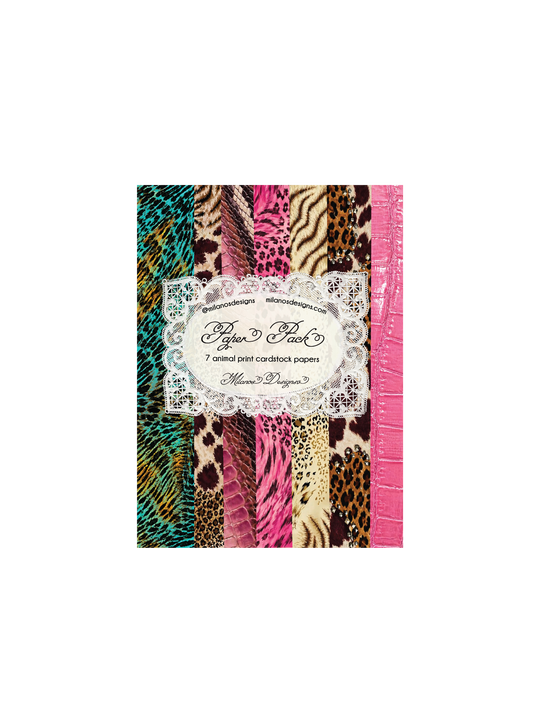 Animal print paper pack