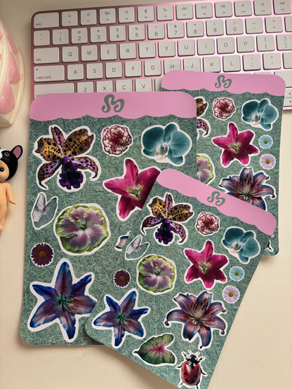 Pretty Flower Sticker sheet