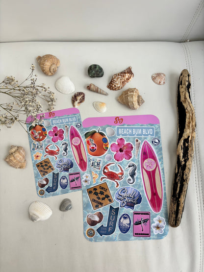 THE summer sticker sheets