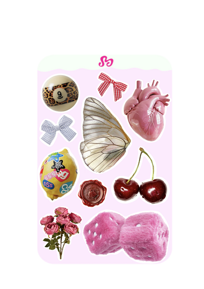 XL baddie sticker sheet