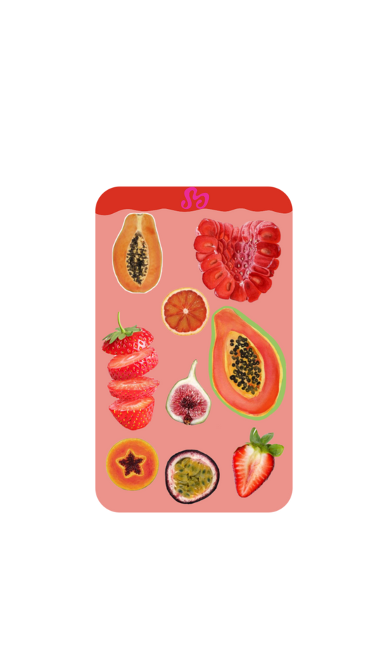 Fruits sticker sheet