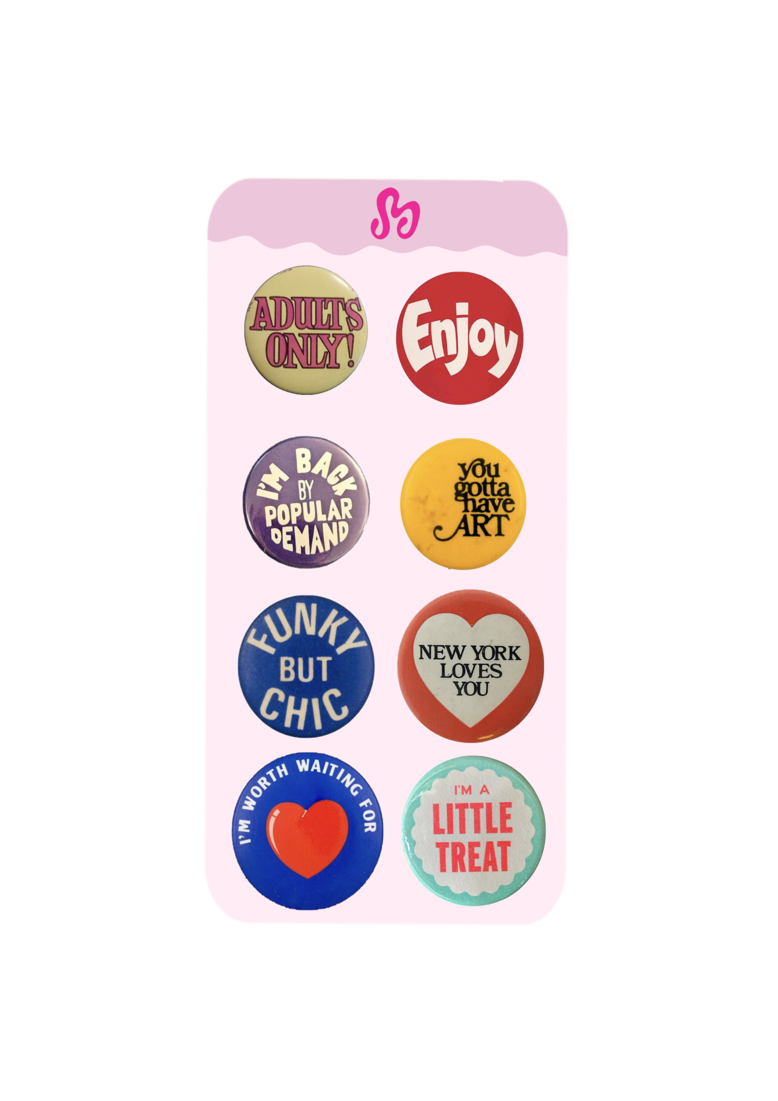 Vintage pins sticker sheet – MilanosDesigns