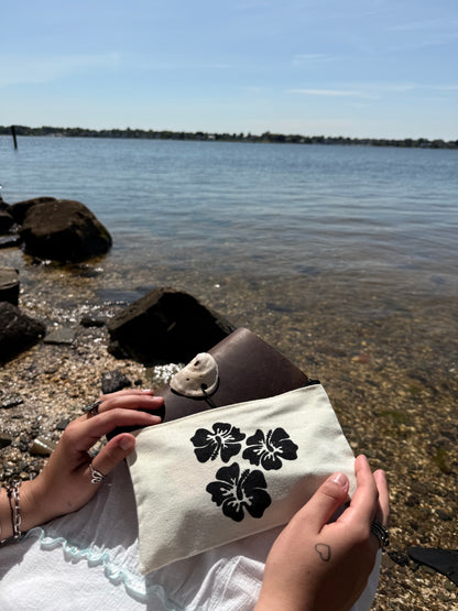 Hibiscus Breeze Zipper Pouch