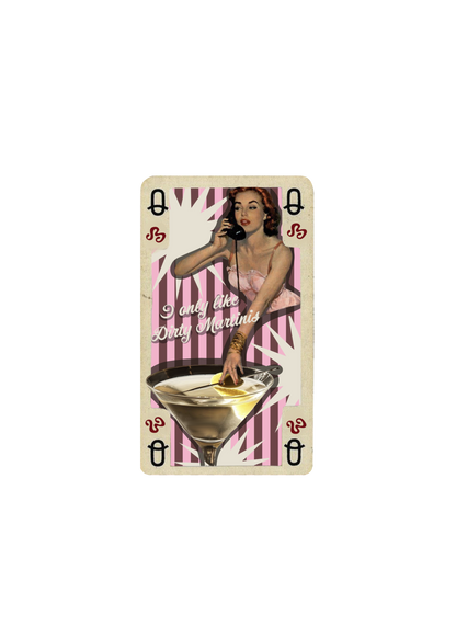 Dirty Martinis playing card stickers