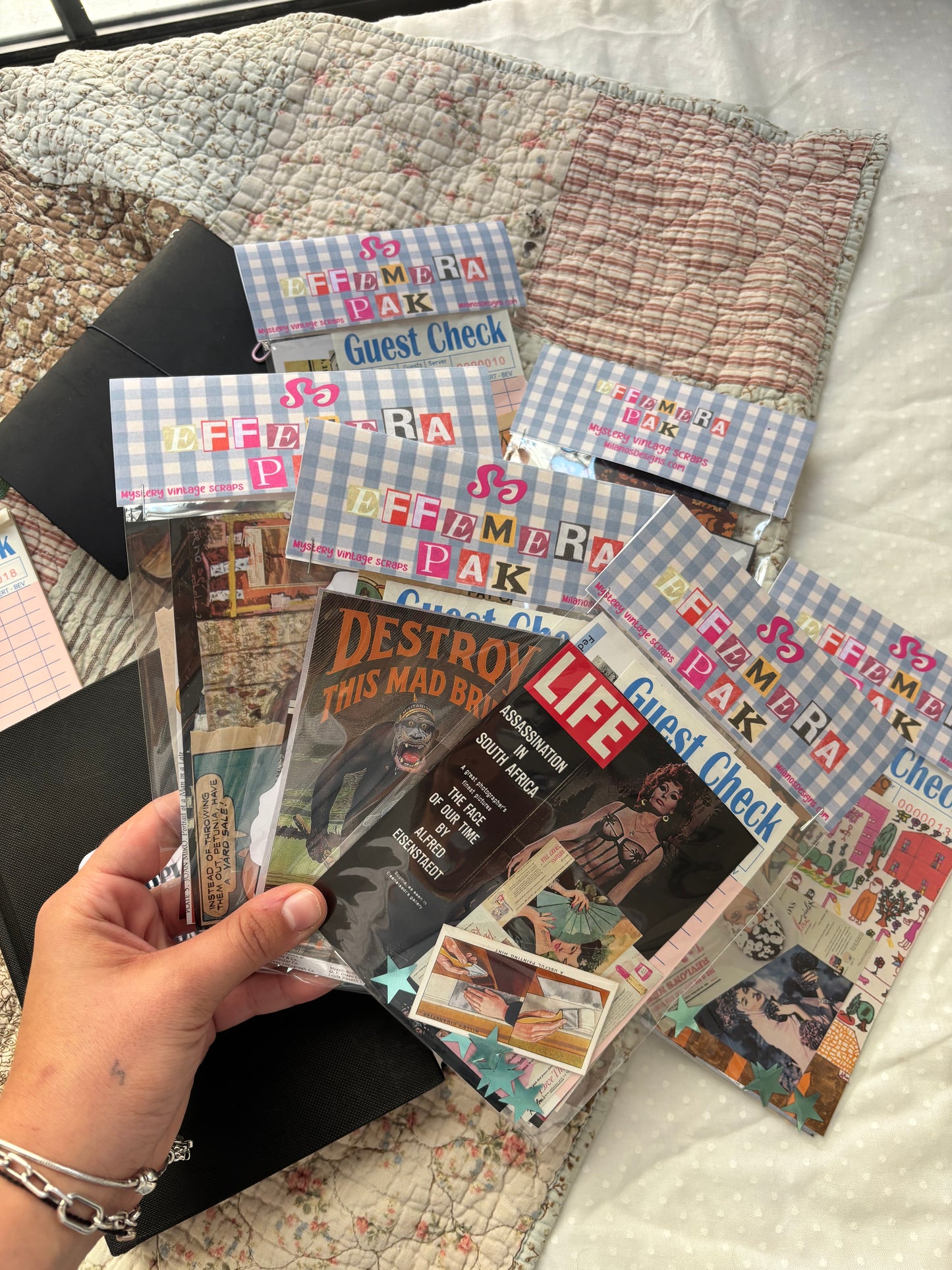 Small size vintage scrap pack