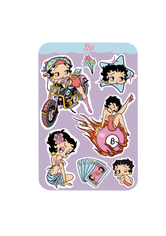 Summer Betty sticker sheet