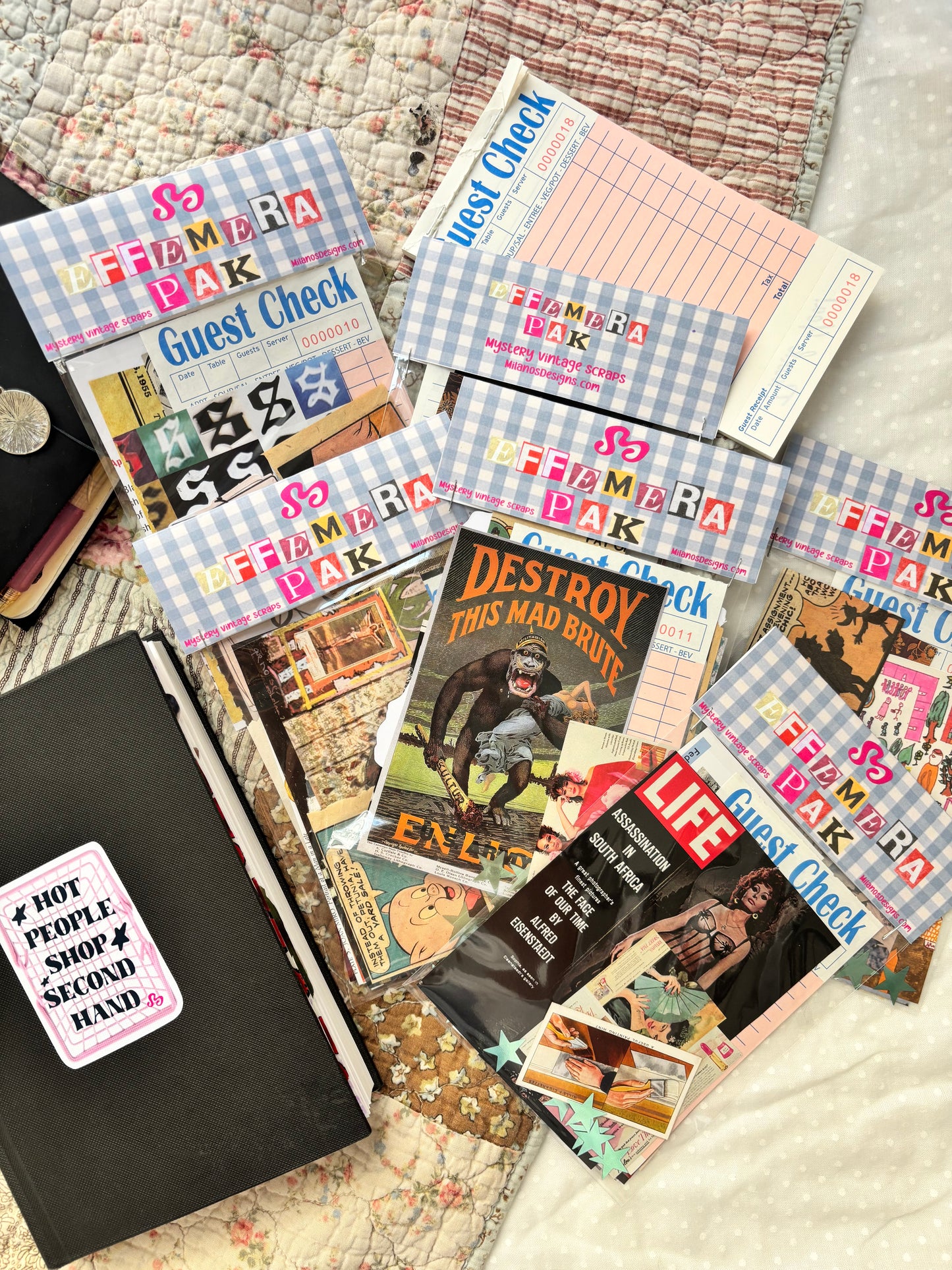 Small size vintage scrap pack