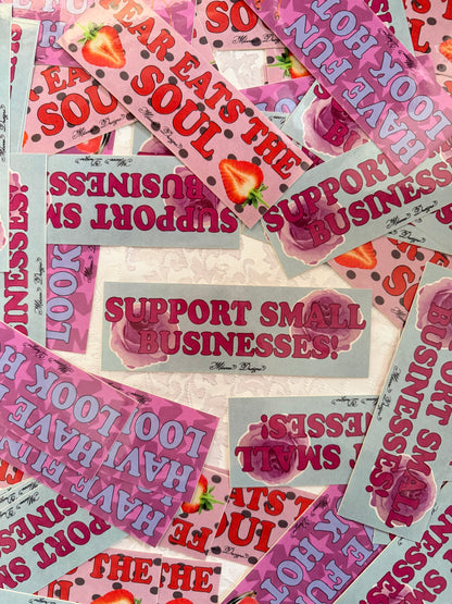 Support small business Bumper sticker