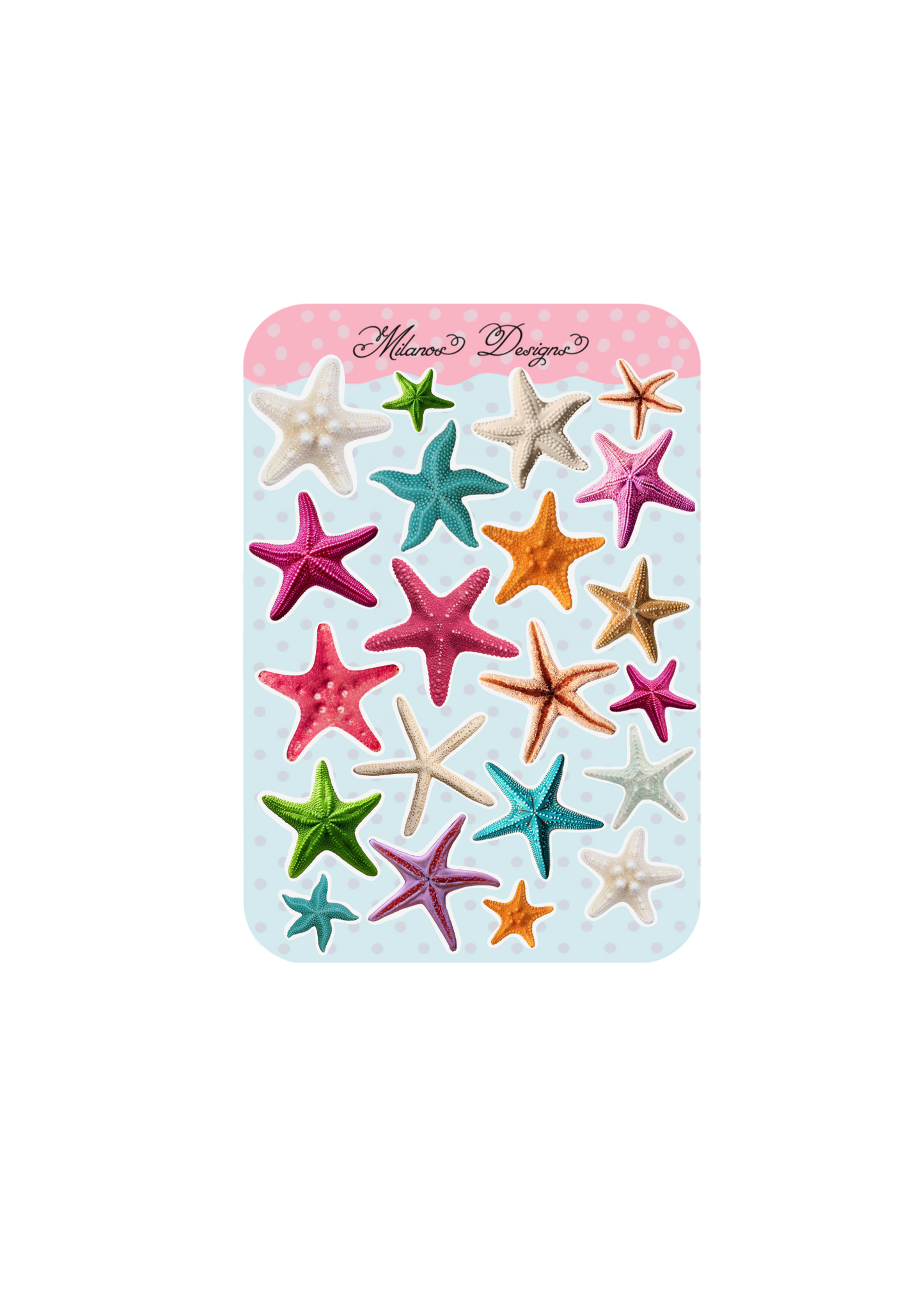Star fish sticker sheet