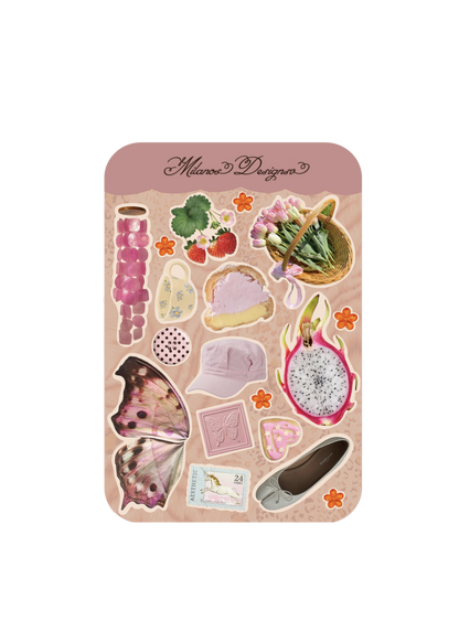 Garden Party sticker sheet
