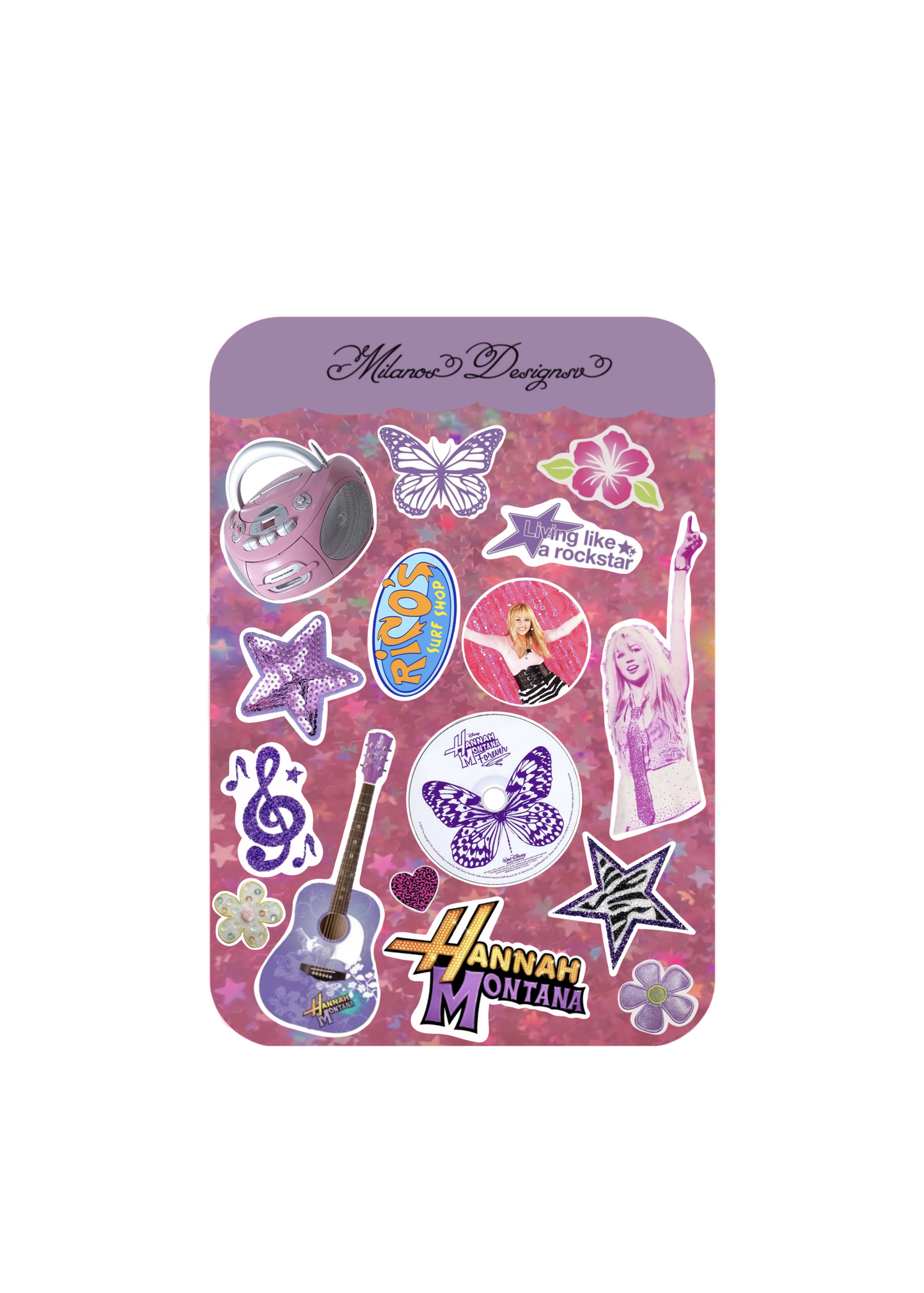 Hanna Montana sticker sheet