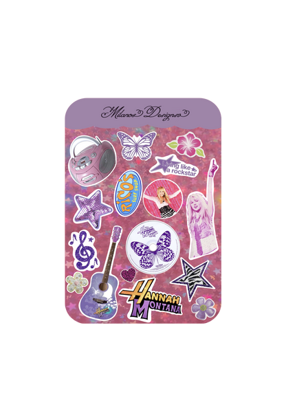 Hanna Montana sticker sheet