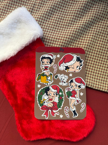 It's a Betty Christmas sticker sheet