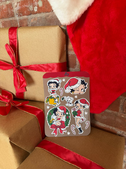 It's a Betty Christmas sticker sheet
