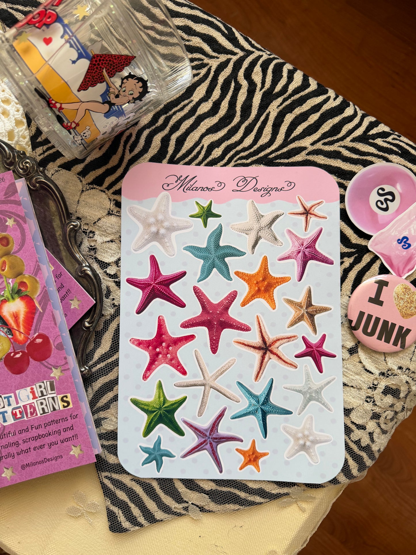 Star fish sticker sheet