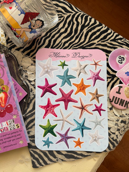 Star fish sticker sheet