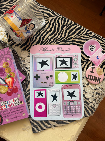 Screens 2 sticker sheet