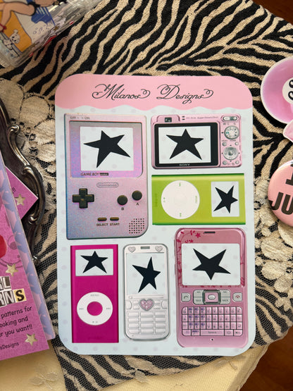 Screens 2 sticker sheet