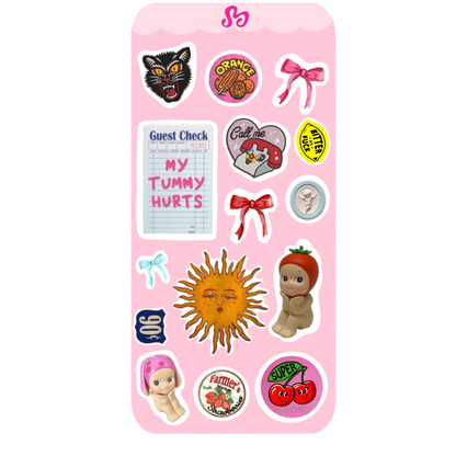 "cool girl" Sticker sheet