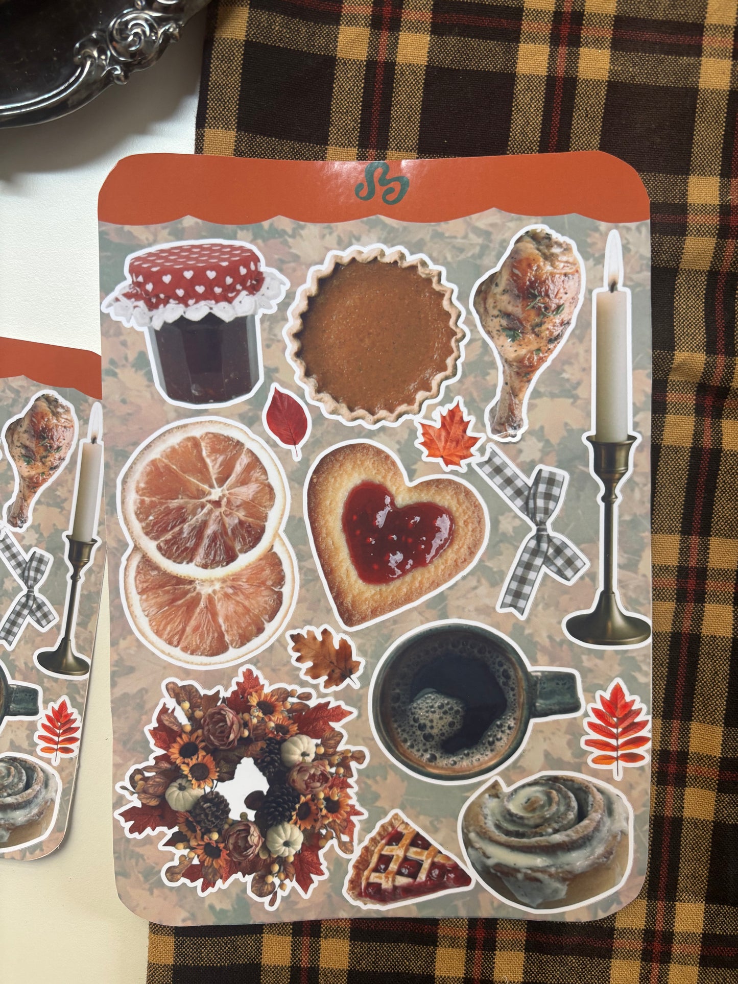 ThanksGiving Dinner  Sticker sheet