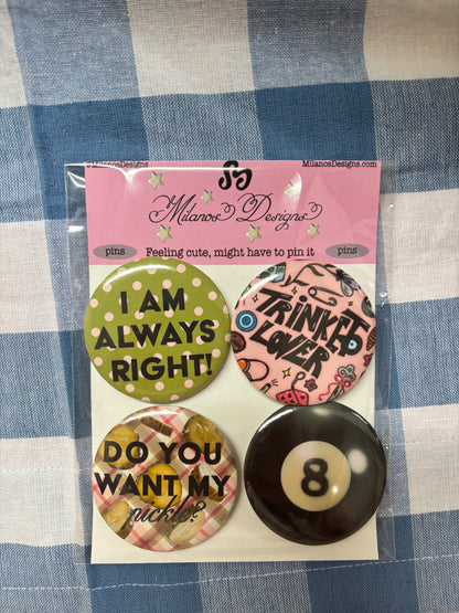 it girl pin pack