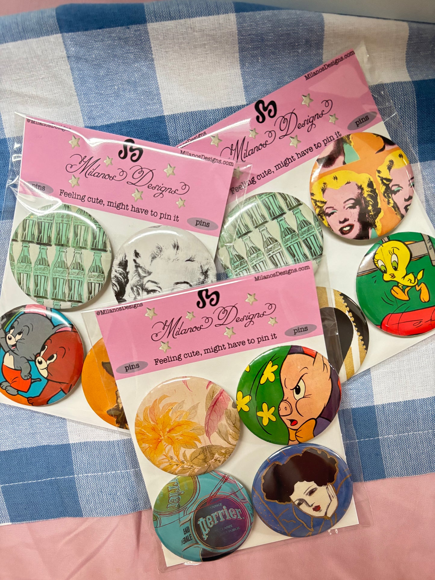 Vintage mystery pin pack