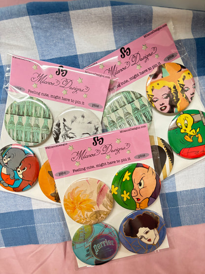 Vintage mystery pin pack