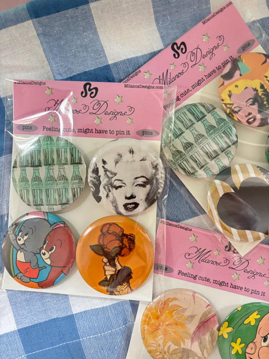 Vintage mystery pin pack