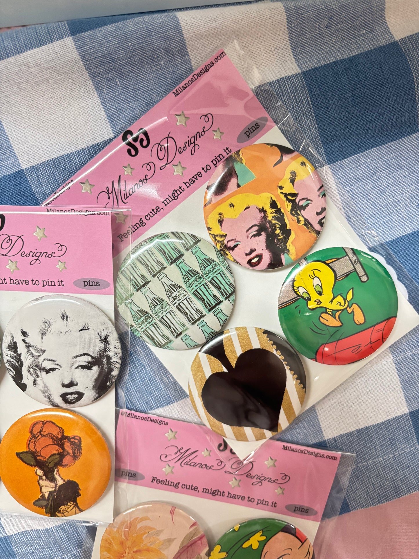 Vintage mystery pin pack