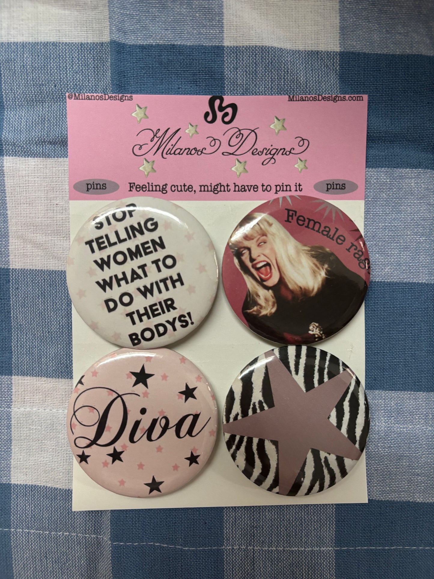 I'm Just a Girl pin pack