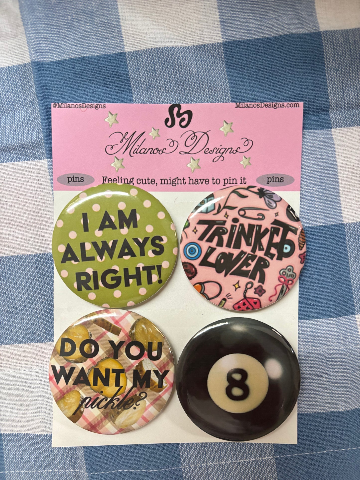 it girl pin pack