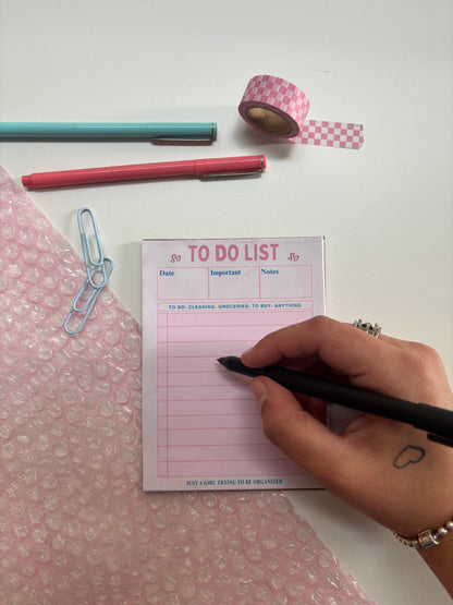 To Do List Notepad