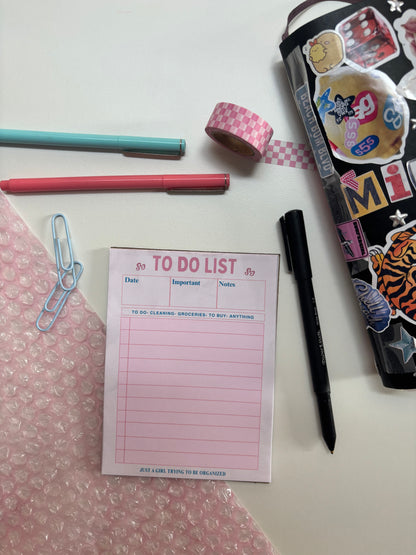 To Do List Notepad