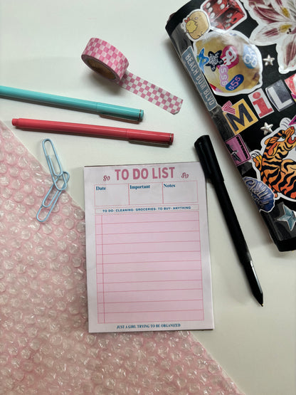 To Do List Notepad