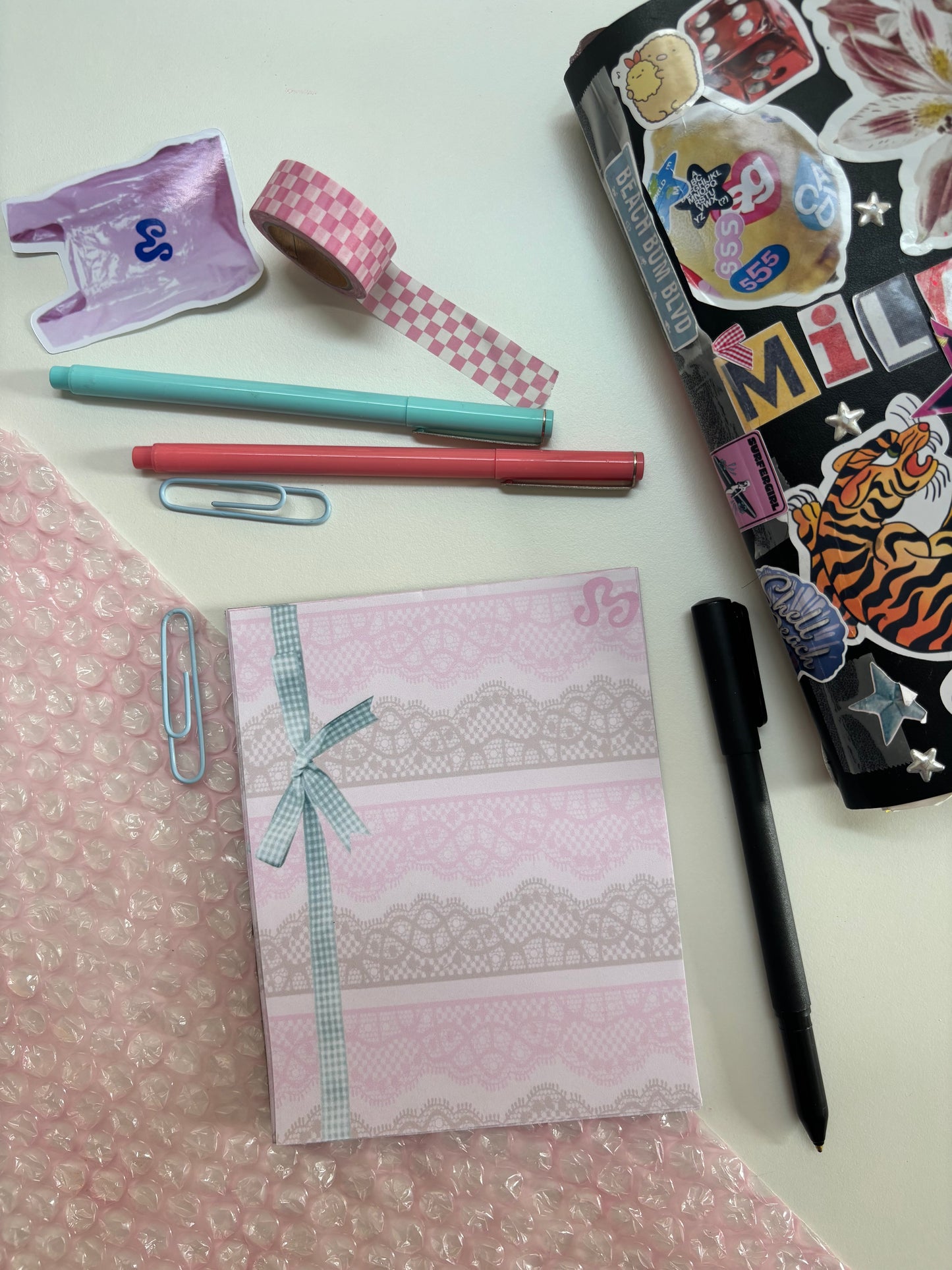 Lace Bow Notepad