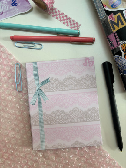 Lace Bow Notepad