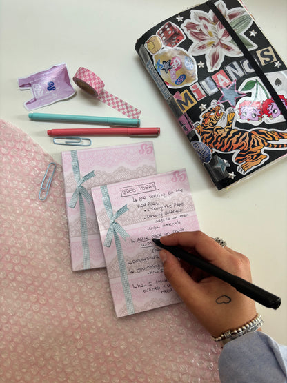 Lace Bow Notepad