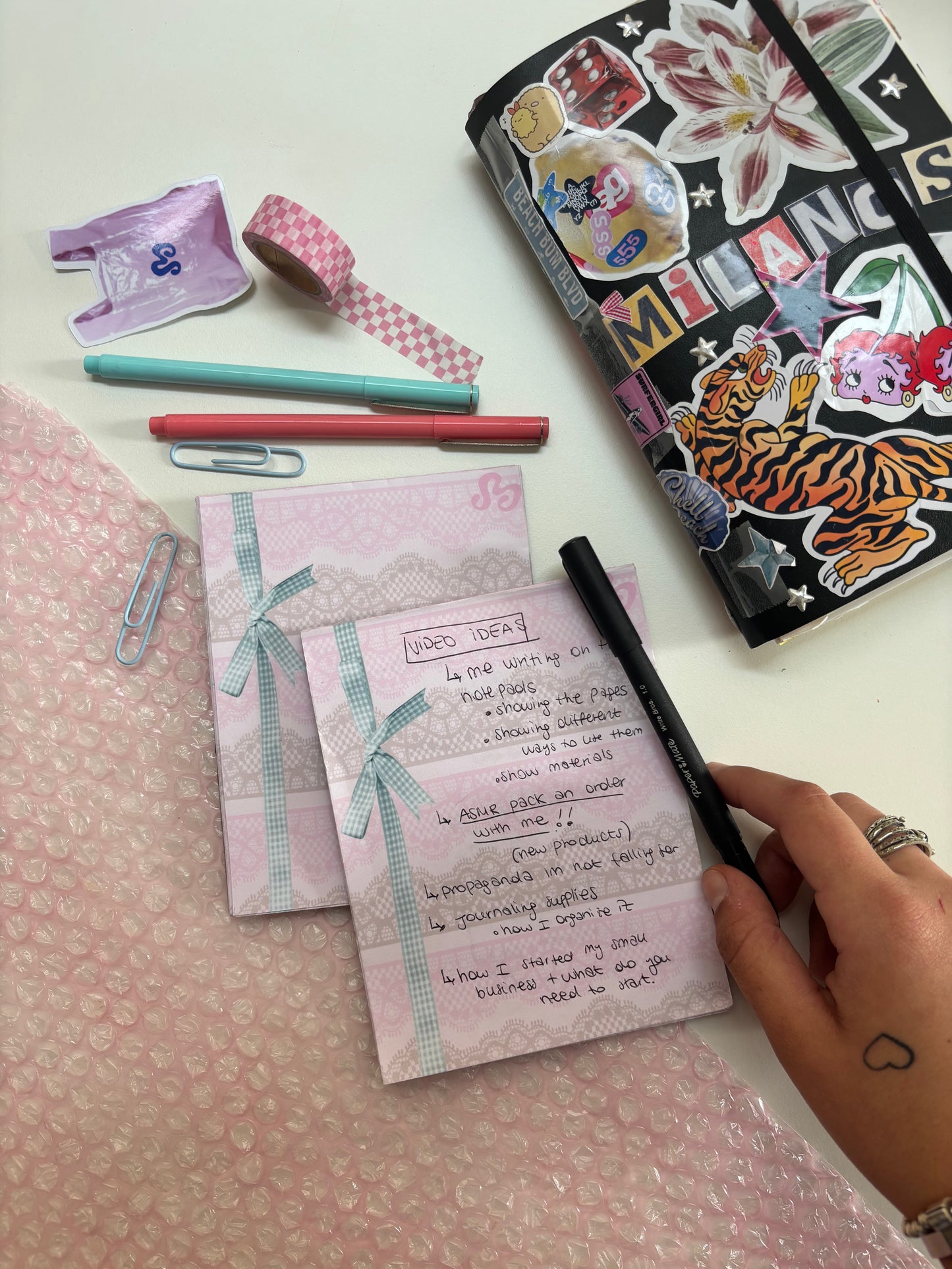 Lace Bow Notepad