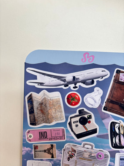 i <3 Traveling sticker sheet