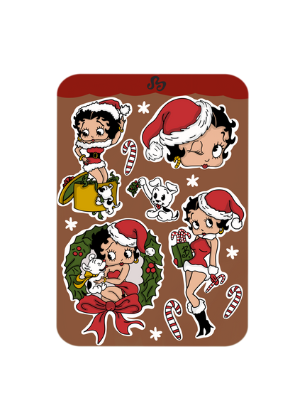 It's a Betty Christmas sticker sheet