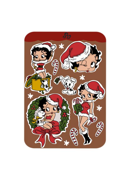 It's a Betty Christmas sticker sheet
