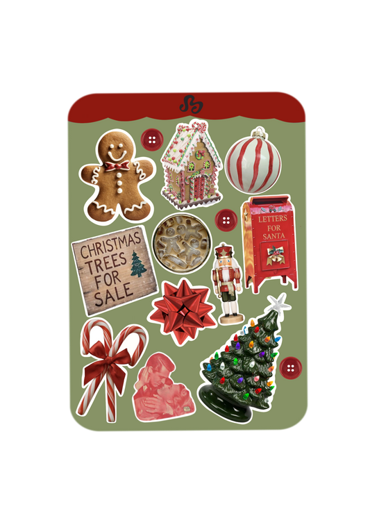 Nostalgic Christmas sticker sheet