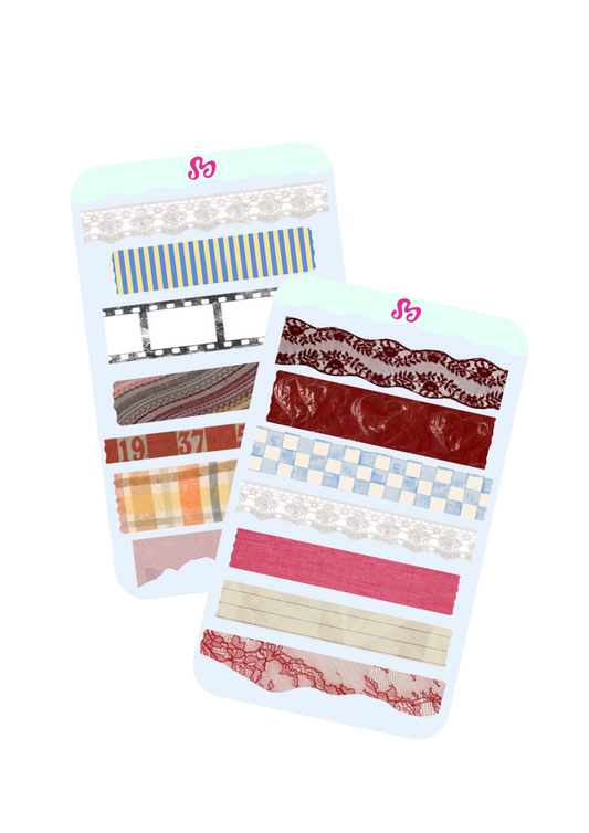 Washi tape Sticker Sheet Duo Pack