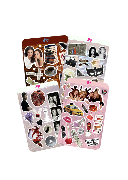 4 pack TV Series sticker sheets