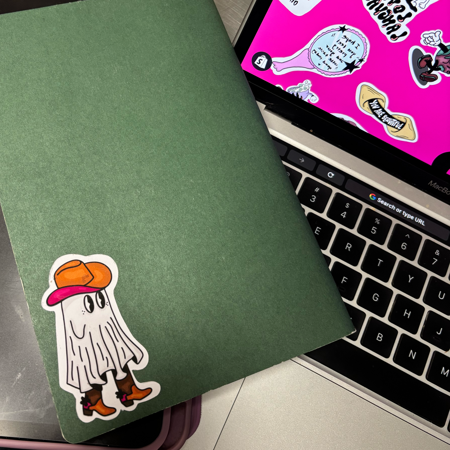 "Cowboy Ghost" Sticker