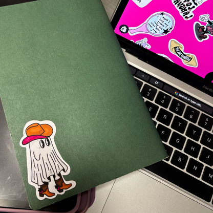 "Cowboy Ghost" Sticker