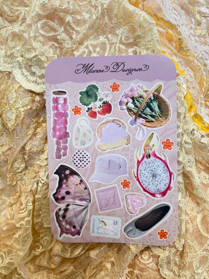 Garden Party sticker sheet